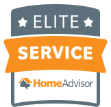 HomeAdvisor elite heating cooling service badge